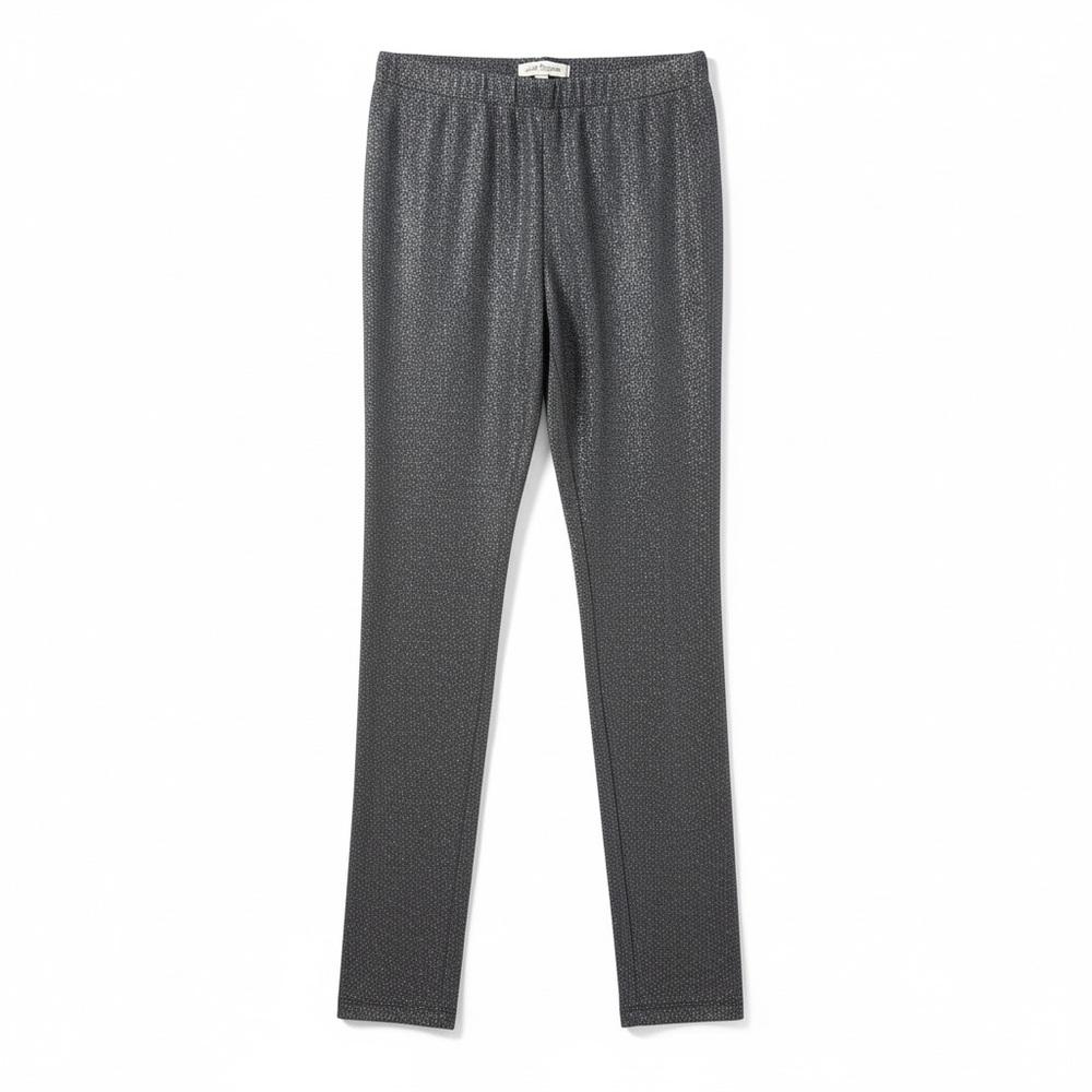 Lazoschmidl Glitter Lurex Metallic Silver Luke Lounge Pants Unisex Size $290 NEW